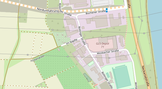 KFZ Werkstatt auf Satellitenbild