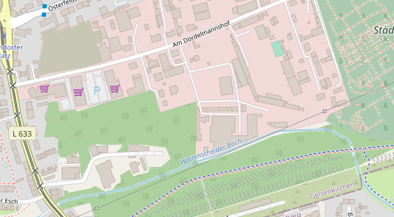 KFZ Werkstatt auf Satellitenbild