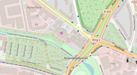 KFZ Werkstatt auf Satellitenbild
