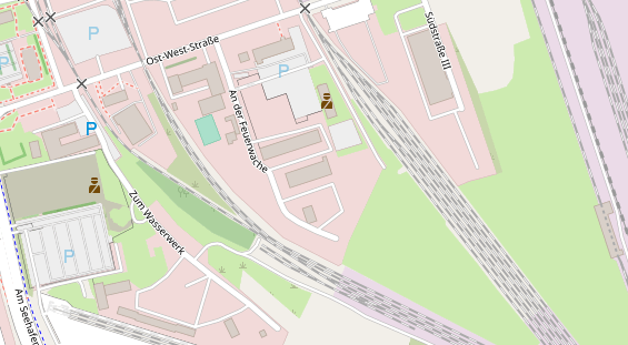 KFZ Werkstatt auf Satellitenbild