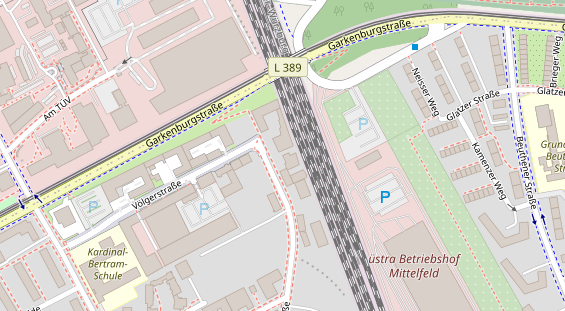 KFZ Werkstatt auf Satellitenbild