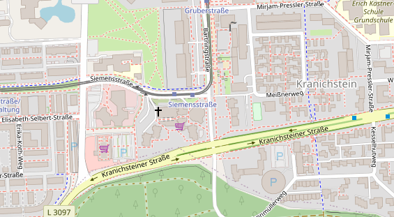KFZ Werkstatt auf Satellitenbild