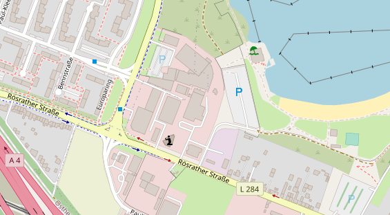 KFZ Werkstatt auf Satellitenbild
