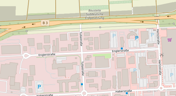 KFZ Werkstatt auf Satellitenbild