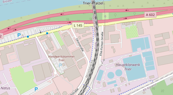 KFZ Werkstatt auf Satellitenbild