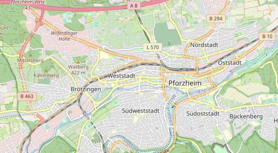 KFZ Werkstatt auf Karte