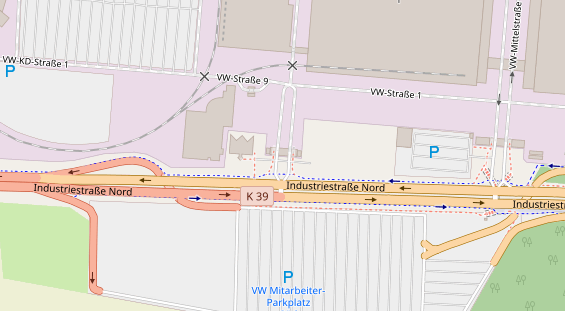 KFZ Werkstatt auf Satellitenbild