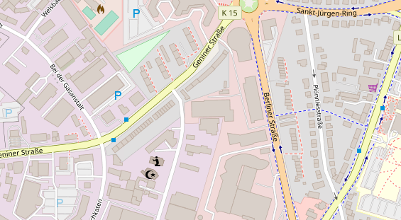 KFZ Werkstatt auf Satellitenbild