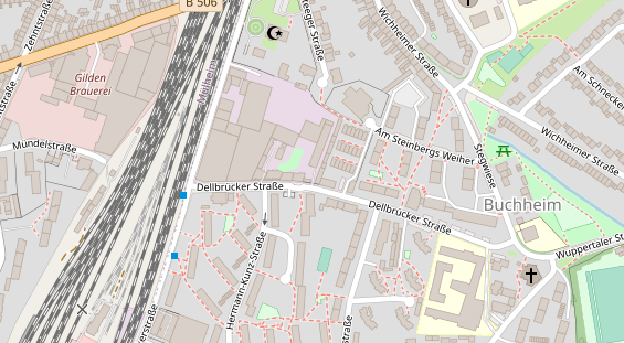 KFZ Werkstatt auf Satellitenbild