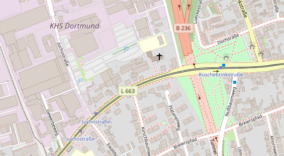 KFZ Werkstatt auf Satellitenbild