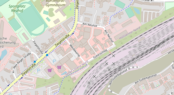 KFZ Werkstatt auf Satellitenbild