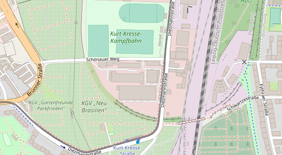 KFZ Werkstatt auf Satellitenbild