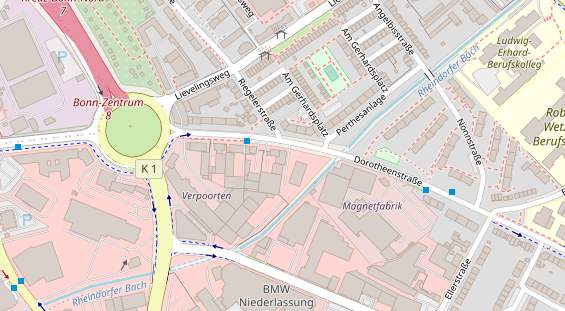 KFZ Werkstatt auf Satellitenbild