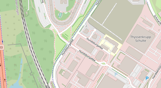 KFZ Werkstatt auf Satellitenbild
