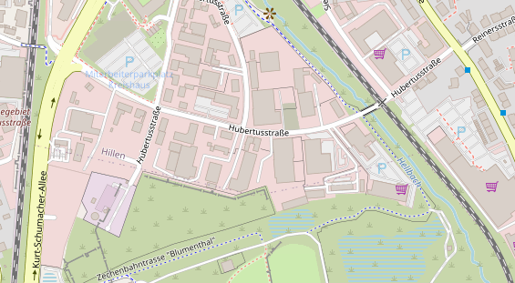 KFZ Werkstatt auf Satellitenbild