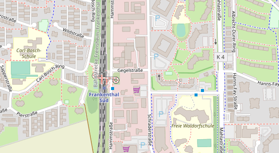 KFZ Werkstatt auf Satellitenbild