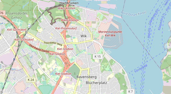 KFZ Werkstatt auf Karte