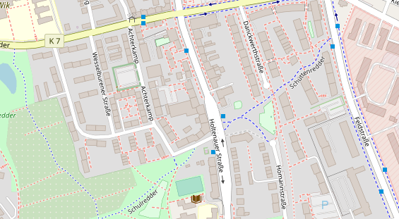 KFZ Werkstatt auf Satellitenbild