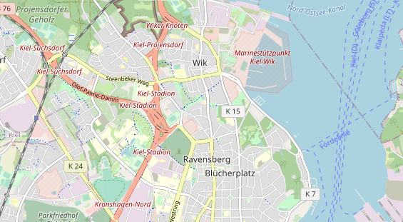 KFZ Werkstatt auf Karte