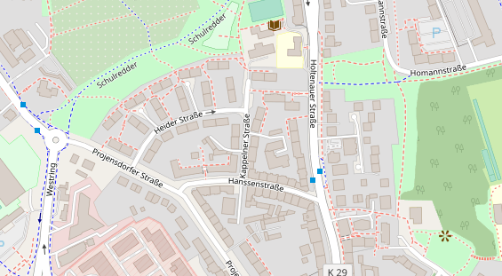 KFZ Werkstatt auf Satellitenbild