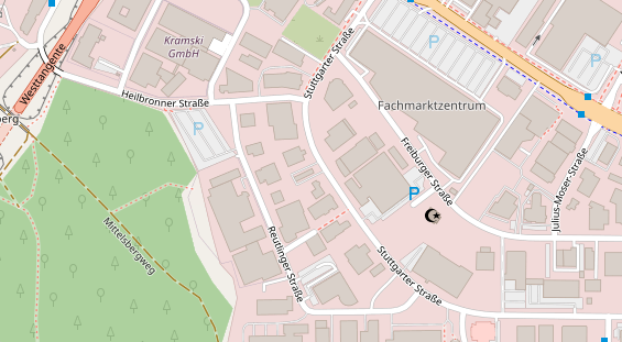 KFZ Werkstatt auf Karte