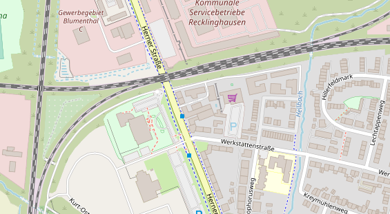 KFZ Werkstatt auf Satellitenbild
