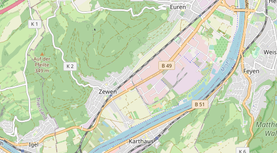 KFZ Werkstatt auf Karte
