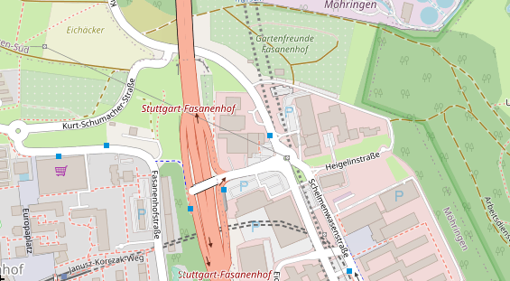 KFZ Werkstatt auf Satellitenbild