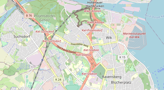 KFZ Werkstatt auf Karte