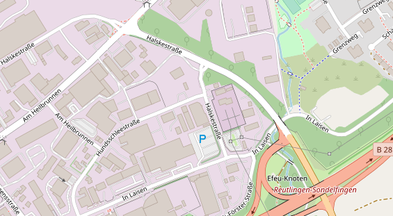 KFZ Werkstatt auf Satellitenbild