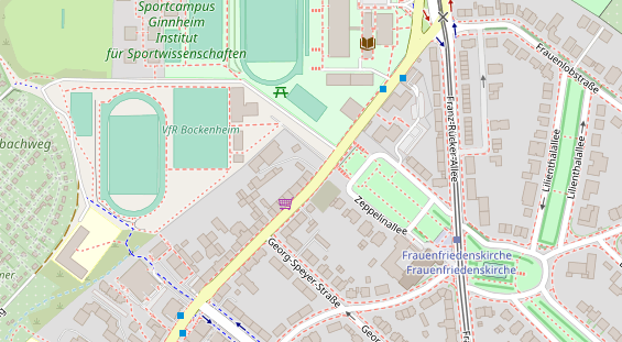 KFZ Werkstatt auf Satellitenbild