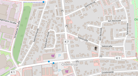 KFZ Werkstatt auf Karte