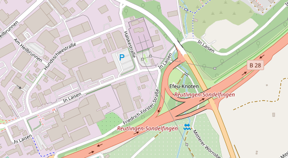 KFZ Werkstatt auf Satellitenbild