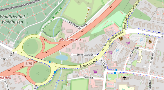 KFZ Werkstatt auf Satellitenbild