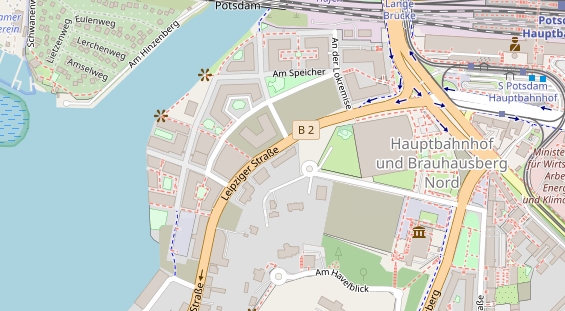 KFZ Werkstatt auf Satellitenbild