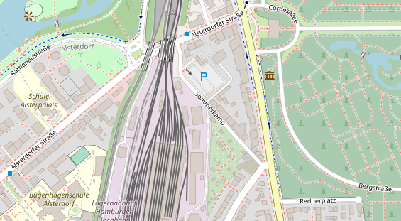 KFZ Werkstatt auf Satellitenbild
