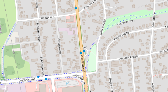 KFZ Werkstatt auf Satellitenbild