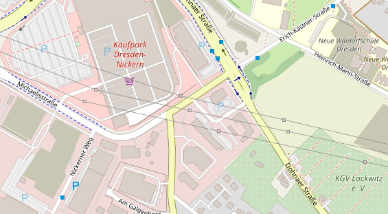 KFZ Werkstatt auf Satellitenbild