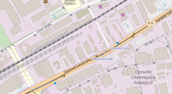 KFZ Werkstatt auf Satellitenbild