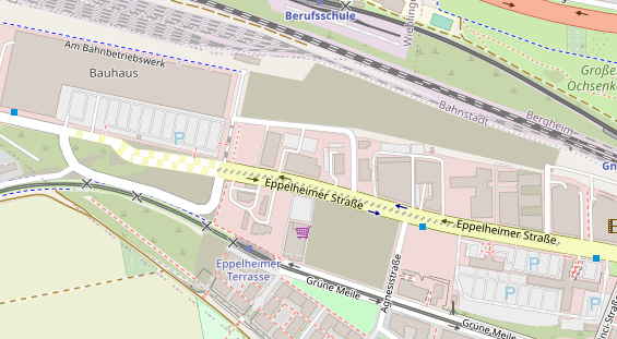 KFZ Werkstatt auf Satellitenbild